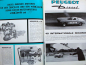 Preview: Peugeot Diesel Indenor Modellprogramm 1968 Automobilprospekt (10352)